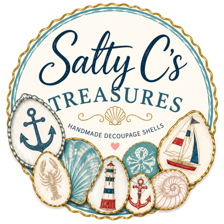 Salty C's Treasures — handmade decoupage shells